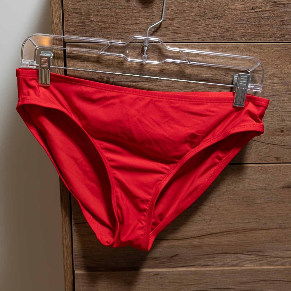 DKNY Red Swimsuit Bikini Bottoms - Size M